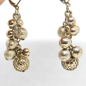 Golden Orbs Drop Earrings